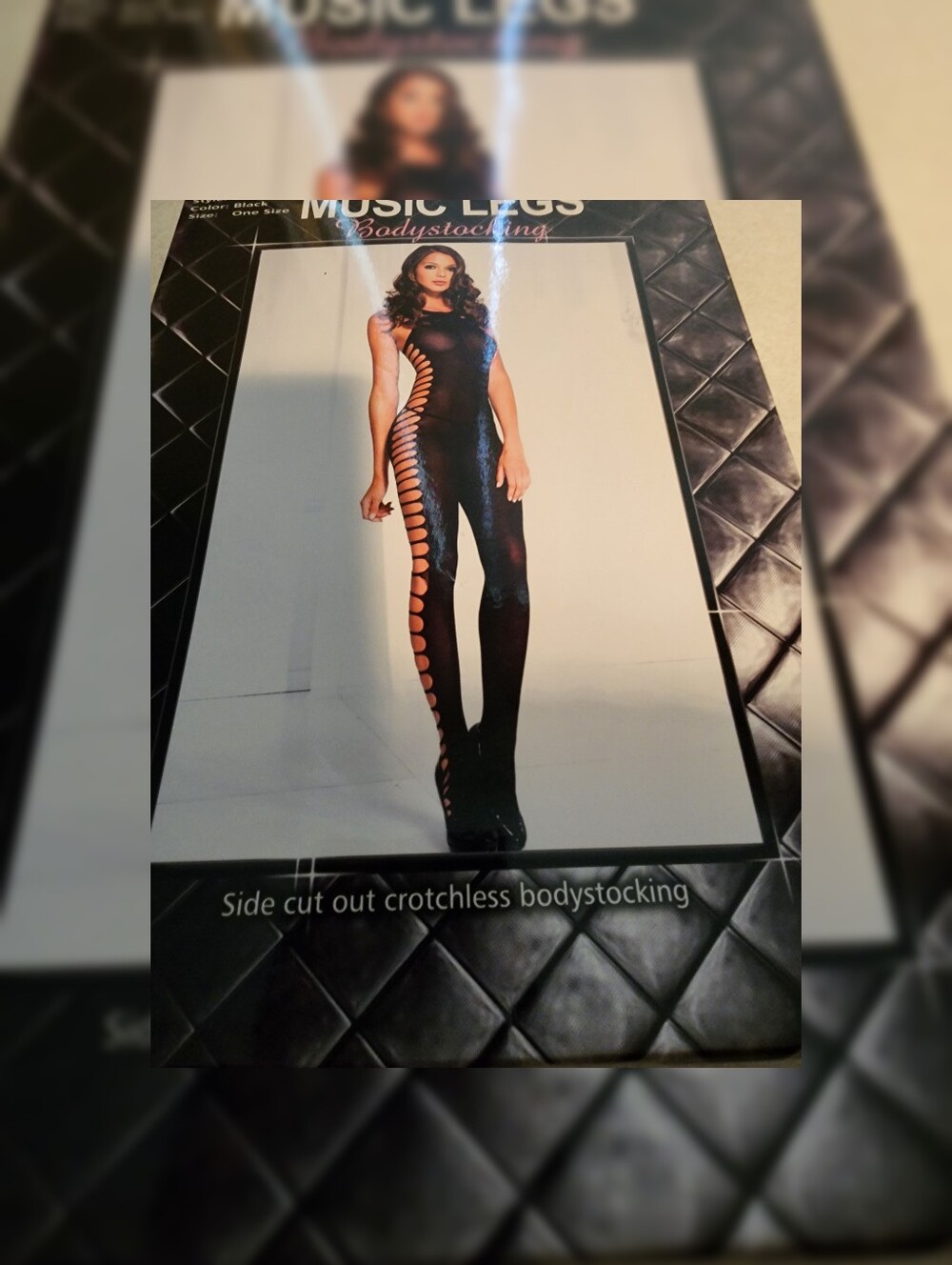 Music Legs Bodystocking OS New - Picture 3 of 9
